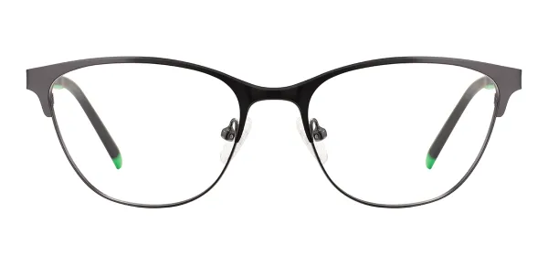 Retro Oval Eyeglasses (Gray)
