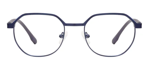 Trendy Geometric Eyeglasses (Blue)