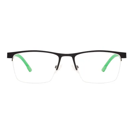 Rectangular Half-rim Eyeglasses