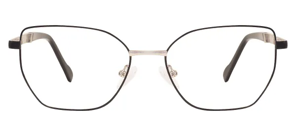 Stylish Oval Eyeglasses (Black)