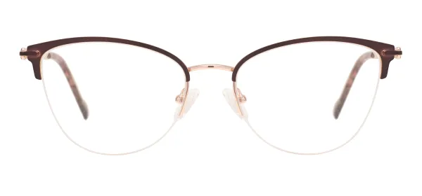 Retro Cat Eye Eyeglasses (Brown)