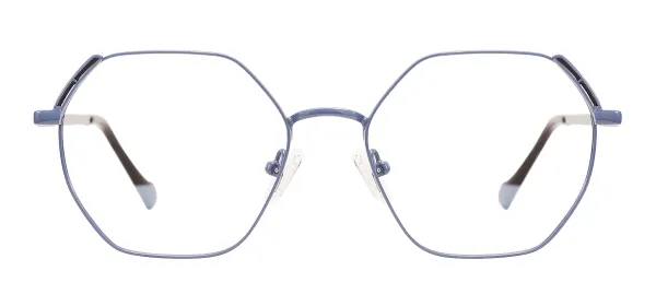 Fashion Polygonal Glasses (Gray)