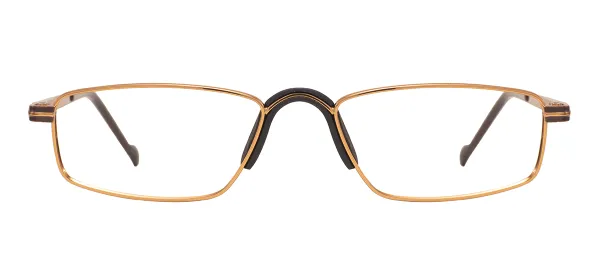Classic Rectangle Eyeglasses (Brown)
