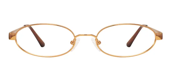 Vintage Oval Glasses (Brown)