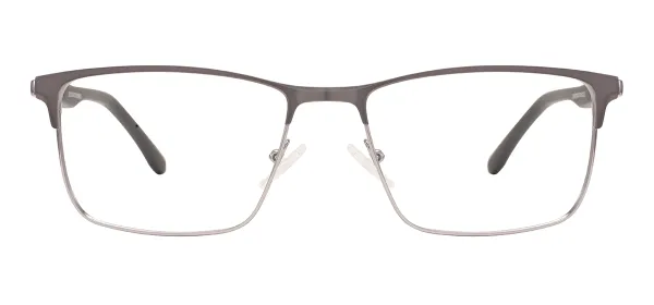 Metal Classic Square Glasses (Gray)