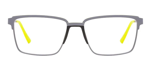 Colorful Rectangle Eyeglasses (Gray)