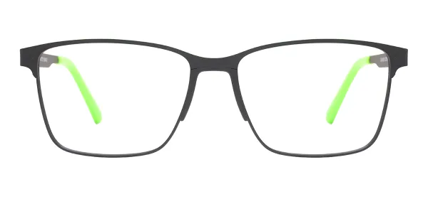 Classic Metal Eyeglasses (Black & Green)