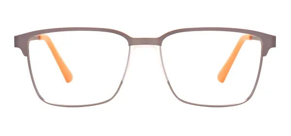 Metal Square Eyewear (Orange)