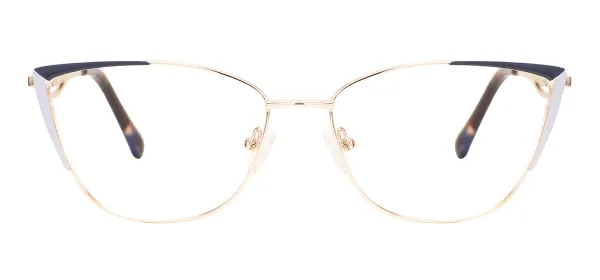 Retro Cat Eye Eyeglasses (Blue)