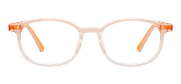 Kids Rectangle Glasses (Transparent Pink)