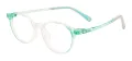 Children Oval Colorful Glasses 