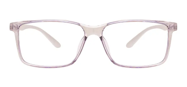 TR90 Classic Rectangle Eyewear (Transparent Gray)