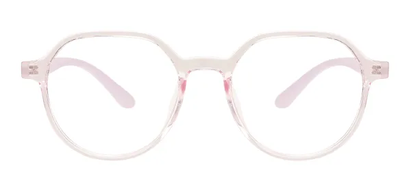 TR90 Small Retro Eyeglasses (Transparent Purple)