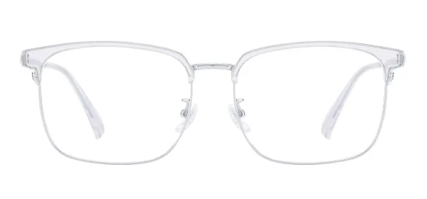 TR90 Browline Eyeglasses (Silver)