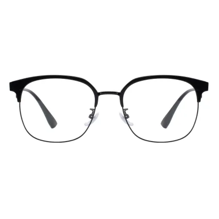 Fashion Round Browline Eyeglasses