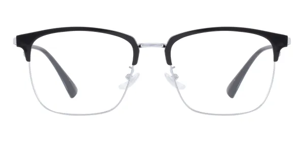 Classic Browline Eyewear (Black & Silver)