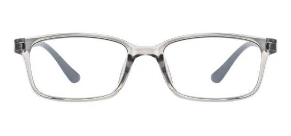 New Classic Rectangle Eyeglasses (Transparent Gray)