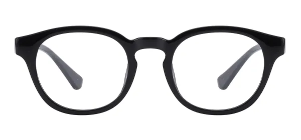 Vintage Round Eyewear (Black)