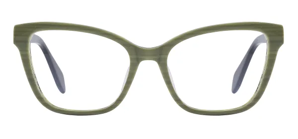 Acetate Cat Eye Eyeglasses (green)