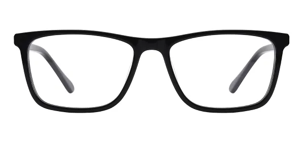 Classic Acetate Eyeglasses (Black)