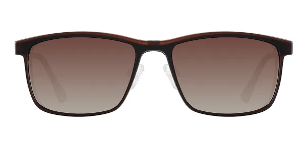 Magnetic Polarized Clip On Sunglasses (Brown)