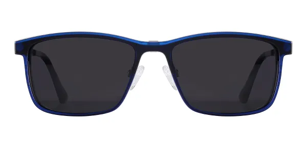 Magnetic Polarized Clip On Sunglasses (Blue & Red)