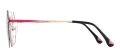 Metal Geometric Eyeglasses with Clip
