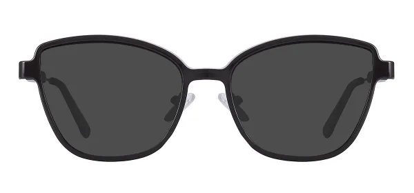 Metal Magnetic Clip Eyewear (Black & Gold)