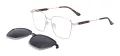 Square Clip On Polarized Sunglasses