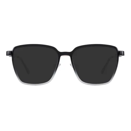 Square Clip On Polarized Sunglasses