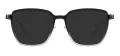 Square Clip On Polarized Sunglasses