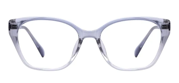 TR90 Cat Eye Eyeglasses (Transparent Blue)