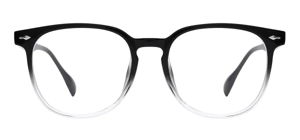 TR90 Round Eyewear (Black & Transparent)