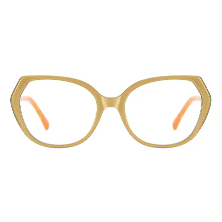 Retro Geometric Acetate Eyeglasses