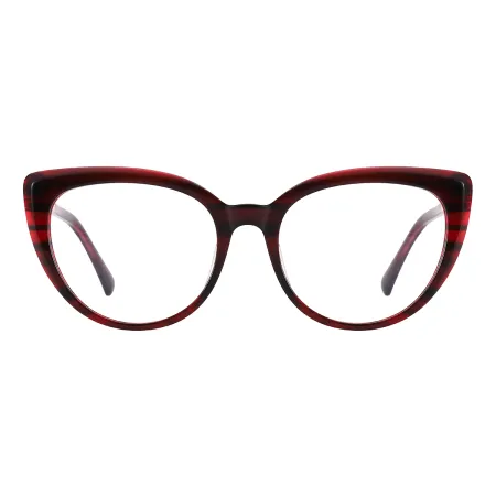 Women's Retro Oval Acetate Glasses