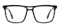 Double Bridge Square Acetate Eyeglasses