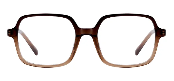 Rectangular Acetate Eyewear (Brown)