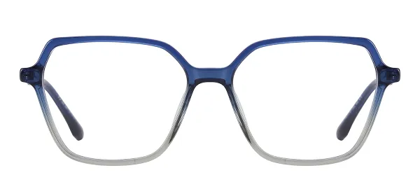 Fashion Acetate Geometric Glasses (Blue)