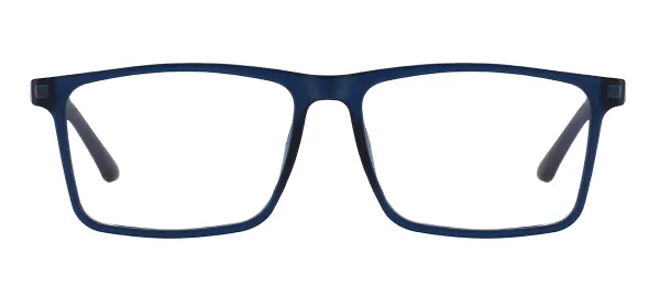 Lightweight TR90 Rectangular Eyeglasses (Blue)