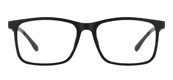 TR90 Classic Sports Rectangular Eyewear (Black)