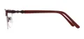 Small Half Rim Oval Eyeglasses