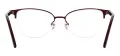 Small Half Rim Oval Eyeglasses