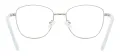Women Metal Square Eyeglasses