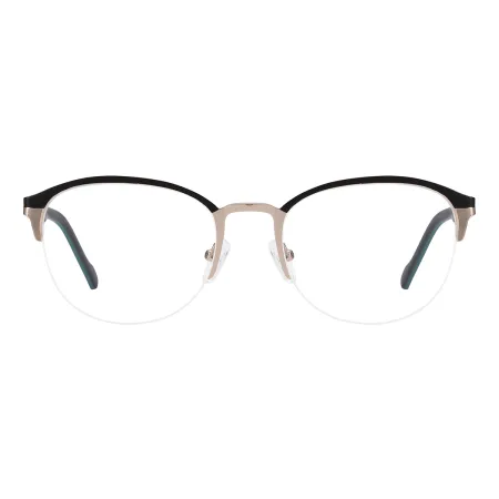 Oval Metal Half Rim Glasses