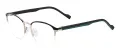 Oval Metal Half Rim Glasses