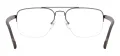Double Bridge Vintage Square Glasses