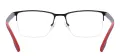 Classic Half Rim Rectangular Glasses
