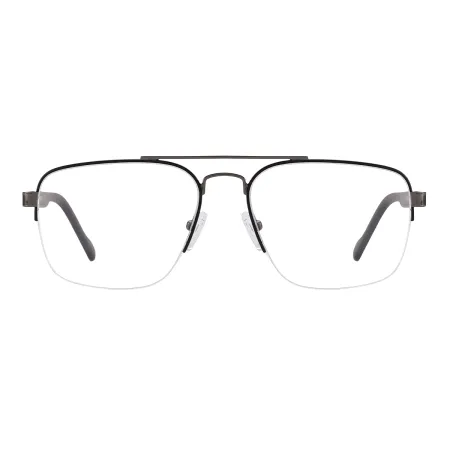Double Bridge Vintage Square Glasses