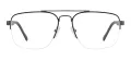 Double Bridge Vintage Square Glasses