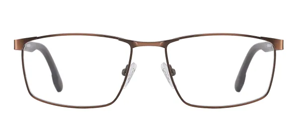 Classic Rectangular Eyewear (Brown)